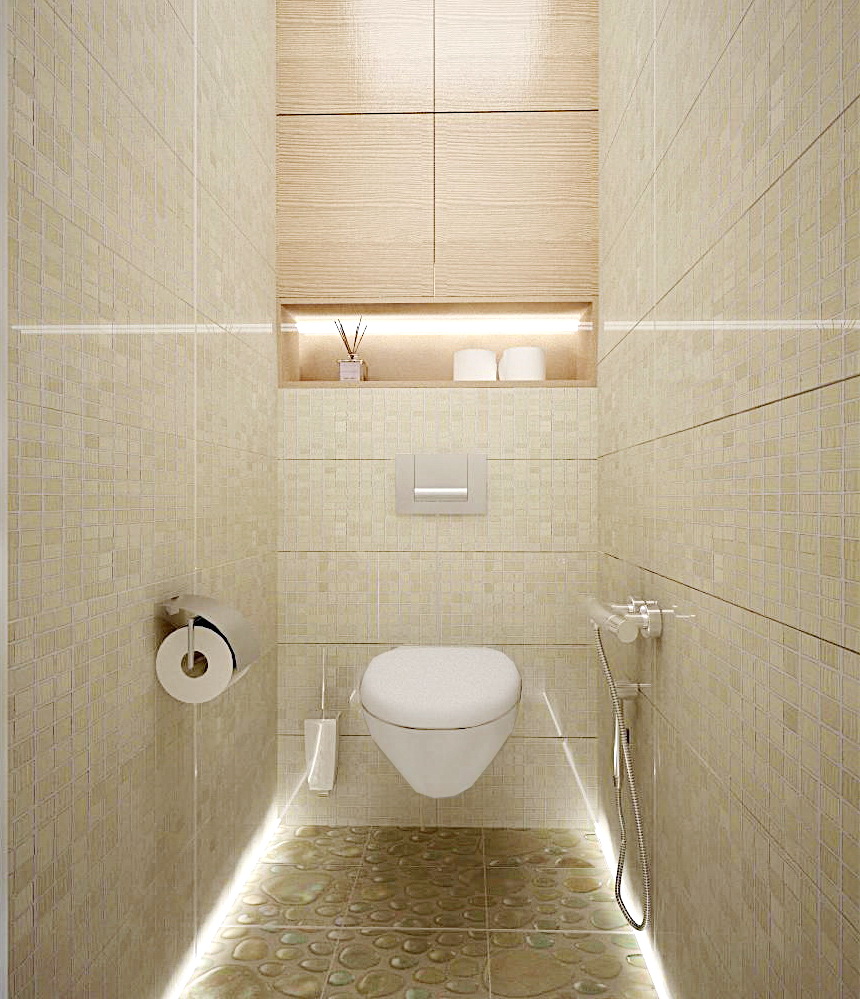 Плитка для туалета маленькой площади фото дизайн в светлых тонах